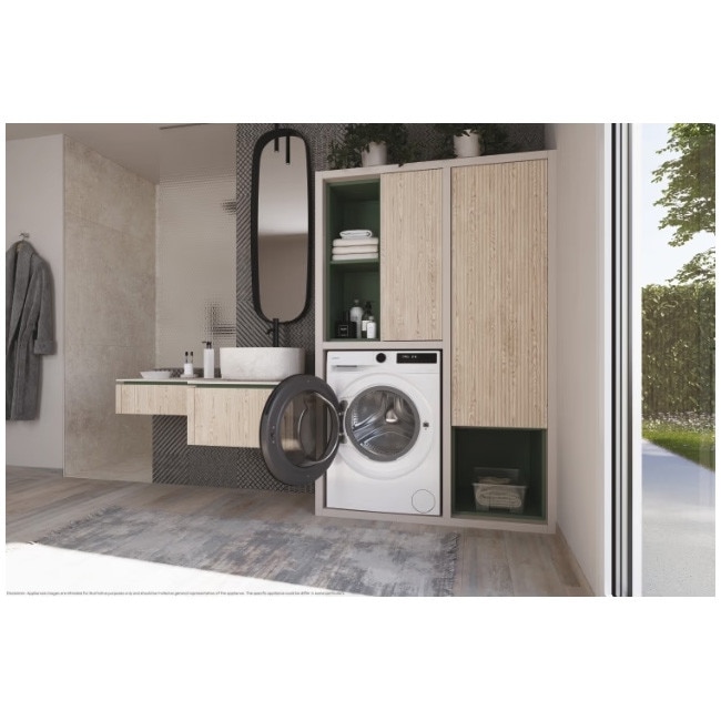 Masina de spalat rufe Candy BP 410BL8-S, clasa energetica A-20%, 10 kg, 1400 rpm, Motor Inverter, ProActive Wash, conectivitate WiFi/ hOn app, XL Soft Drum, Clean Shield, alba