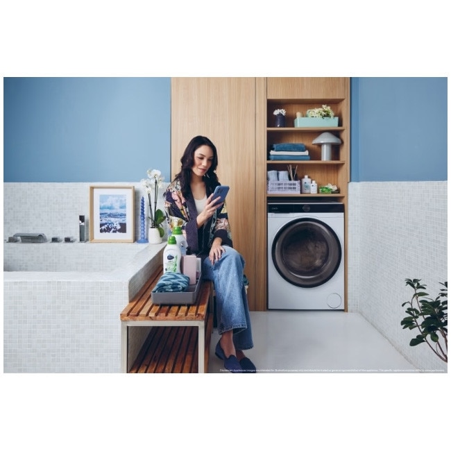Masina de spalat rufe Candy BS B12B8-S, clasa energetica A-20%, 12 kg, 1400 rpm, Motor Inverter, ProActive EcoWash, conectivitate WiFi/ hOn app, XL Soft Drum, Clean Shield, alba