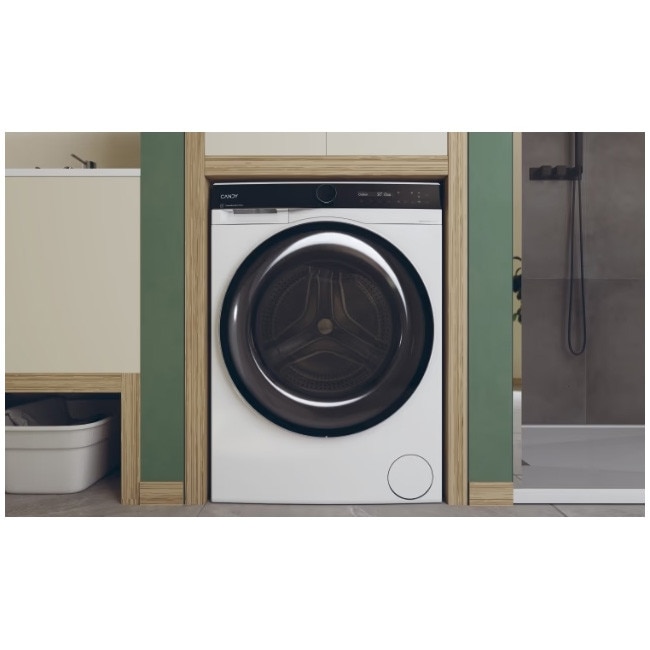 Masina de spalat rufe Candy BS B12B8-S, clasa energetica A-20%, 12 kg, 1400 rpm, Motor Inverter, ProActive EcoWash, conectivitate WiFi/ hOn app, XL Soft Drum, Clean Shield, alba