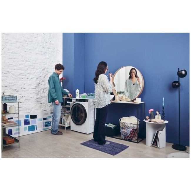Masina de spalat rufe Candy BS B12B8-S, clasa energetica A-20%, 12 kg, 1400 rpm, Motor Inverter, ProActive EcoWash, conectivitate WiFi/ hOn app, XL Soft Drum, Clean Shield, alba
