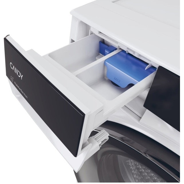 Masina de spalat rufe Candy BS B12B8-S, clasa energetica A-20%, 12 kg, 1400 rpm, Motor Inverter, ProActive EcoWash, conectivitate WiFi/ hOn app, XL Soft Drum, Clean Shield, alba