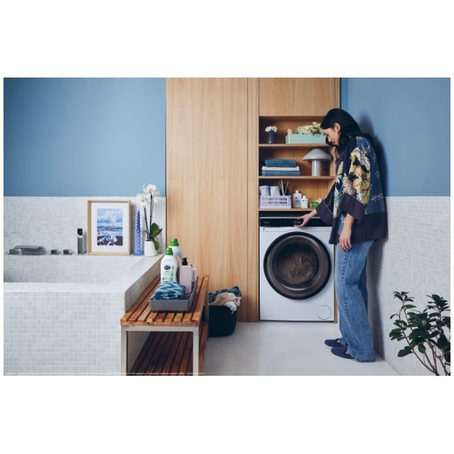 Masina de spalat rufe Candy BS B12B8-S, clasa energetica A-20%, 12 kg, 1400 rpm, Motor Inverter, ProActive EcoWash, conectivitate WiFi/ hOn app, XL Soft Drum, Clean Shield, alba
