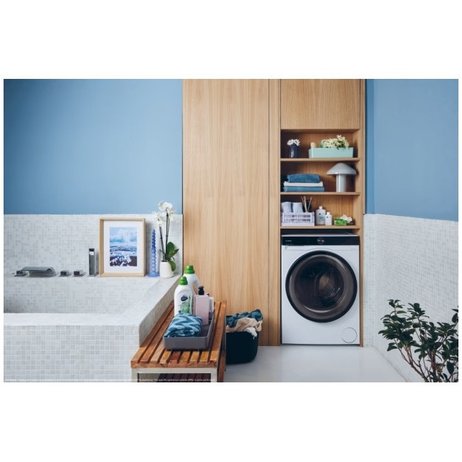 Masina de spalat rufe Candy BS B12B8-S, clasa energetica A-20%, 12 kg, 1400 rpm, Motor Inverter, ProActive EcoWash, conectivitate WiFi/ hOn app, XL Soft Drum, Clean Shield, alba