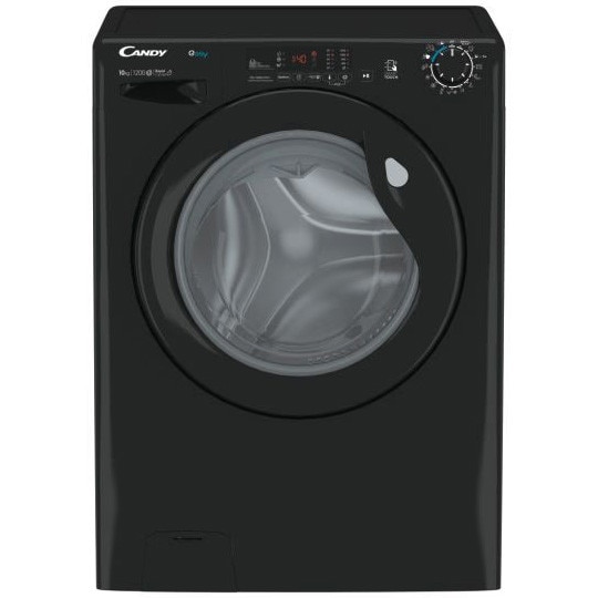 Masina de spalat rufe Candy Easy EY 12102DBBE/1-S, 10 Kg, 1200 RPM, Clasa E, cicluri rapide de spalare, 16 programe, Negru