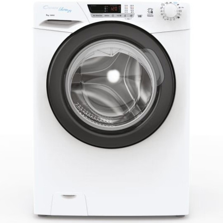 Masina de spalat rufe Candy HCU12102DB/1-S, 10 kg, 1200 RPM, 16 programe, Clasa D, Kilo Detector, Functie Calcare usoara, Alb