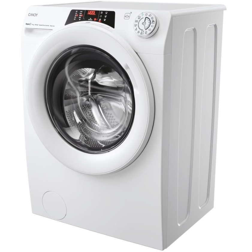 Masina de spalat Candy RO 1294DWMT/1-S, incarcare frontala, 9 kg, 1200 RPM, Clasa A, WiFi, 16 programe, Alb