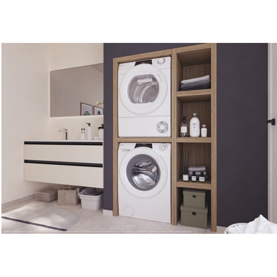 Masina de spalat Candy RO 1294DWMT/1-S, incarcare frontala, 9 kg, 1200 RPM, Clasa A, WiFi, 16 programe, Alb