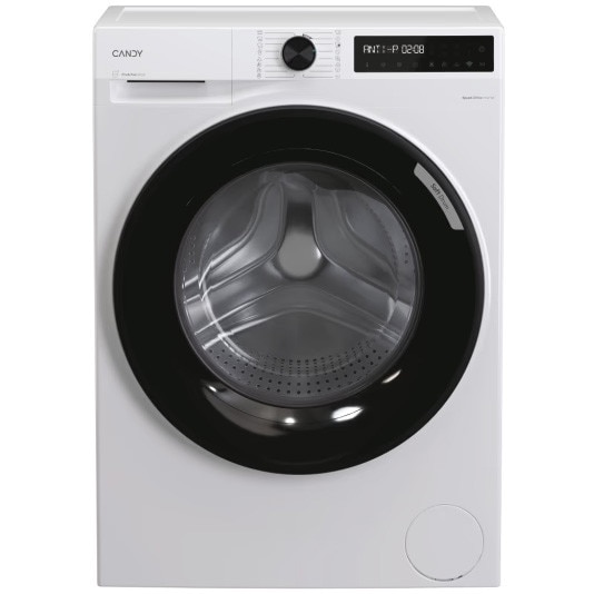 Masina de spalat rufe Candy Slim BR 48SBL6-S, clasa A-10%, 8 kg, 1400 rpm, Motor Inverter, Steam, Touch display, Soft Drum, Dual Spray, Programe rapide de spalare, Wifi, alba