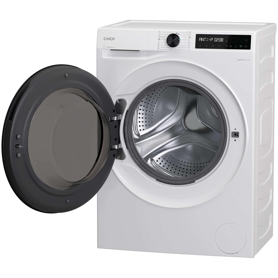 Masina de spalat rufe cu uscator Candy BWR 485SBL6-S, clasa energetica A-10%/E, 8+5 kg, 1400 rpm, Motor Inverter, ProActive Wash, Slim, conectivitate WiFi/ hOn app, XL Soft Drum, Clean Shield, alba
