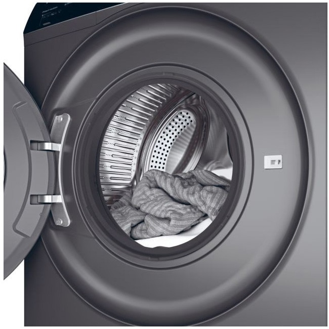 Masina de spalat rufe cu uscator Haier HWD80-B14939S8-S, motor Direct Motion, clasa A, 8/5 kg, 1400 rpm, ABT, Refresh, antracit