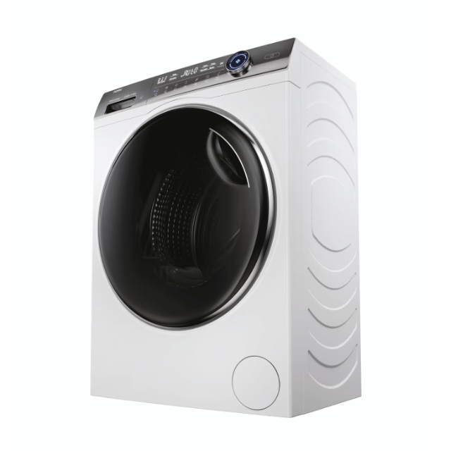 Masina de spalat rufe Haier HW100-B14979NU1S, motor Direct Motion, clasa A-10%, 10 kg, 1400 rpm, conectivitate WiFi/ hOn app, ABT, Refresh, Anti-Crease, Smart Dual Spray, DrumLight, alba
