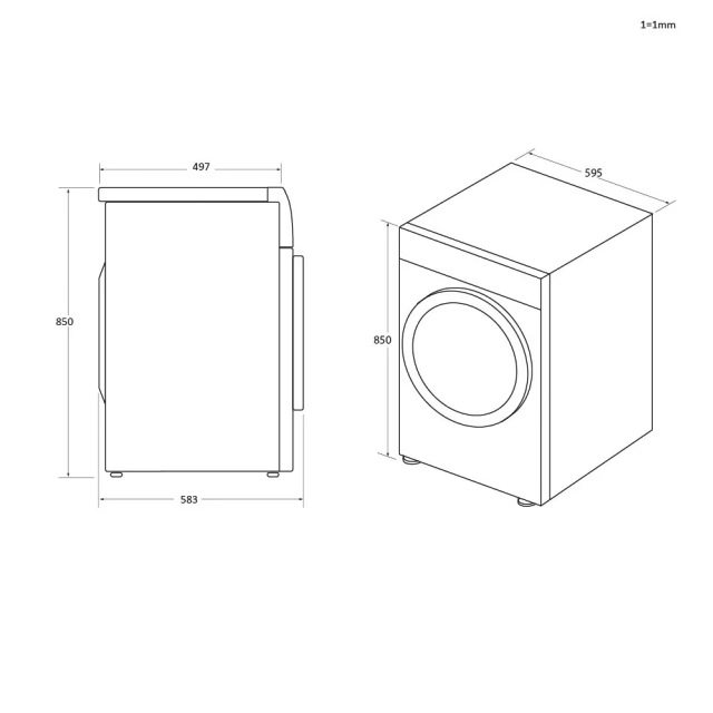 Masina de spalat rufe Haier HW100-B14979NU1S, motor Direct Motion, clasa A-10%, 10 kg, 1400 rpm, conectivitate WiFi/ hOn app, ABT, Refresh, Anti-Crease, Smart Dual Spray, DrumLight, alba