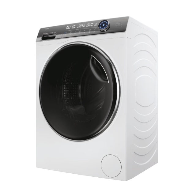 Masina de spalat rufe Haier HW100-B14979NU1S, motor Direct Motion, clasa A-10%, 10 kg, 1400 rpm, conectivitate WiFi/ hOn app, ABT, Refresh, Anti-Crease, Smart Dual Spray, DrumLight, alba