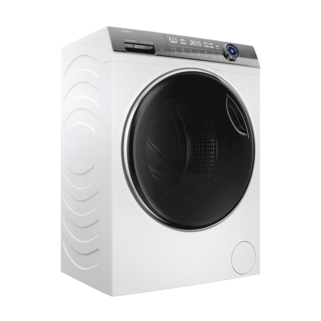 Masina de spalat rufe Haier HW100-B14979NU1S, motor Direct Motion, clasa A-10%, 10 kg, 1400 rpm, conectivitate WiFi/ hOn app, ABT, Refresh, Anti-Crease, Smart Dual Spray, DrumLight, alba