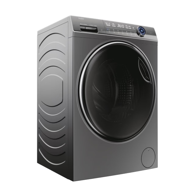 Masina de spalat rufe Haier HW80-B14979S8TUS, motor Direct Motion, clasa A, 8 kg, 1400 rpm, conectivitate WiFi/ hOn app, ABT, Refresh, Anti-Crease, Smart Dual Spray, DrumLight, antracit