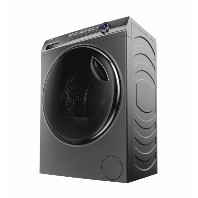 Masina de spalat rufe Haier HW80-B14979S8TUS, motor Direct Motion, clasa A, 8 kg, 1400 rpm, conectivitate WiFi/ hOn app, ABT, Refresh, Anti-Crease, Smart Dual Spray, DrumLight, antracit