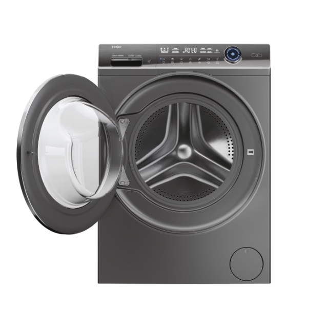 Masina de spalat rufe Haier HW80-B14979S8TUS, motor Direct Motion, clasa A, 8 kg, 1400 rpm, conectivitate WiFi/ hOn app, ABT, Refresh, Anti-Crease, Smart Dual Spray, DrumLight, antracit