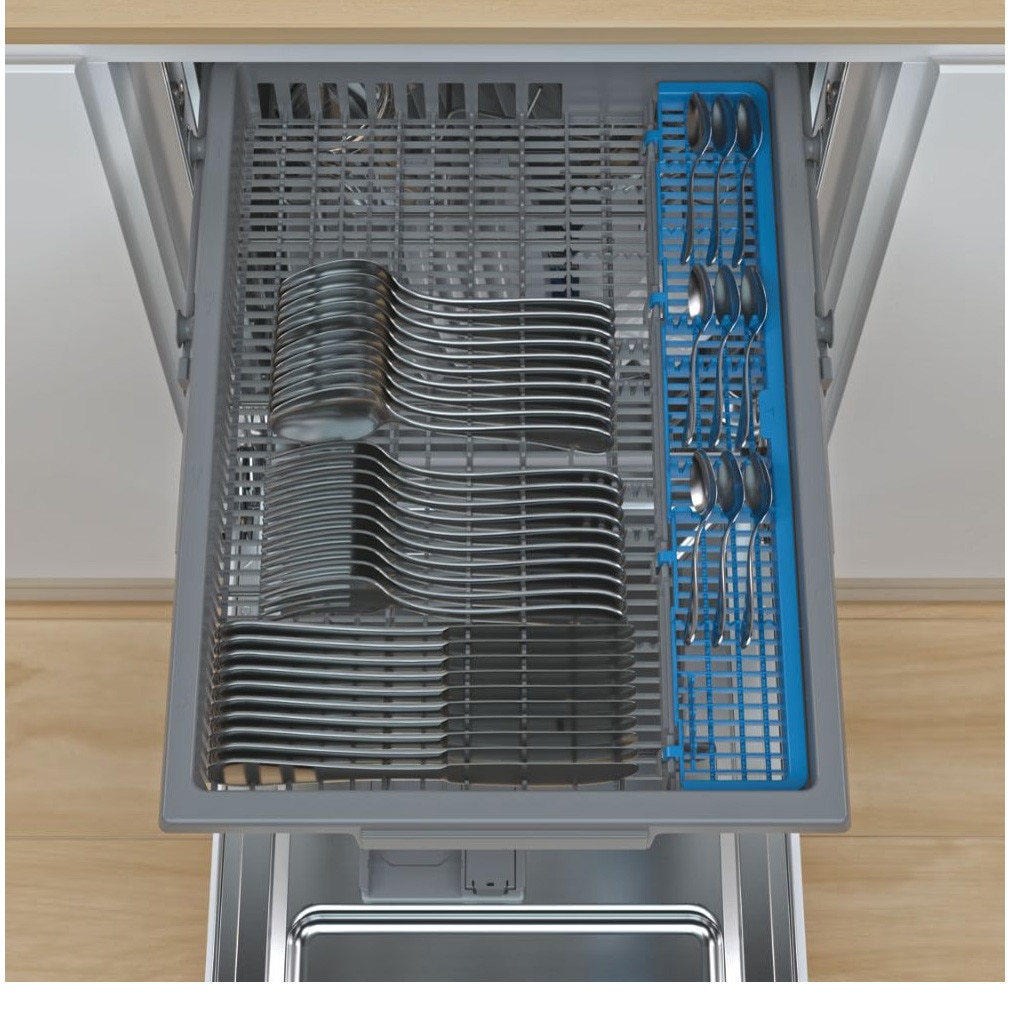 RESIGILAT: Masina de spalat vase incorporabila Candy Brava CDIH 2T1145, cls E, 11 seturi, 8 programe, 3 cosuri, control touch Red Display, Rapid Cycle 30 min, 45 cm (slim)