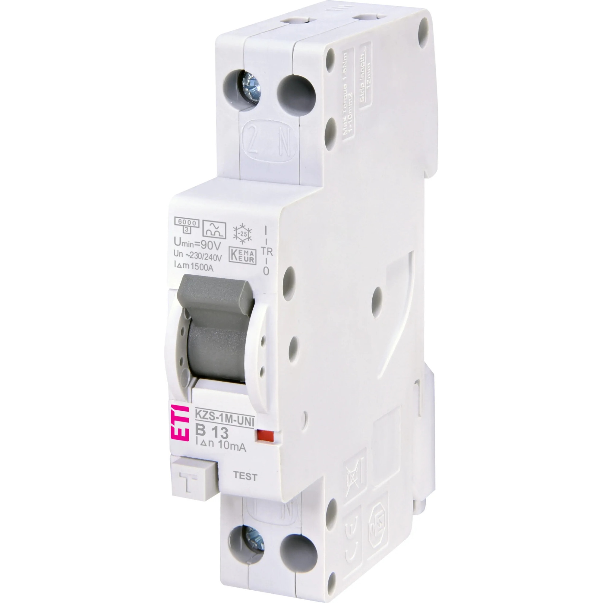 Siguranță electrică, Eti, RCBO, 1 modul 1P+N, 13A, 10mA, 6kA - eMAG.ro