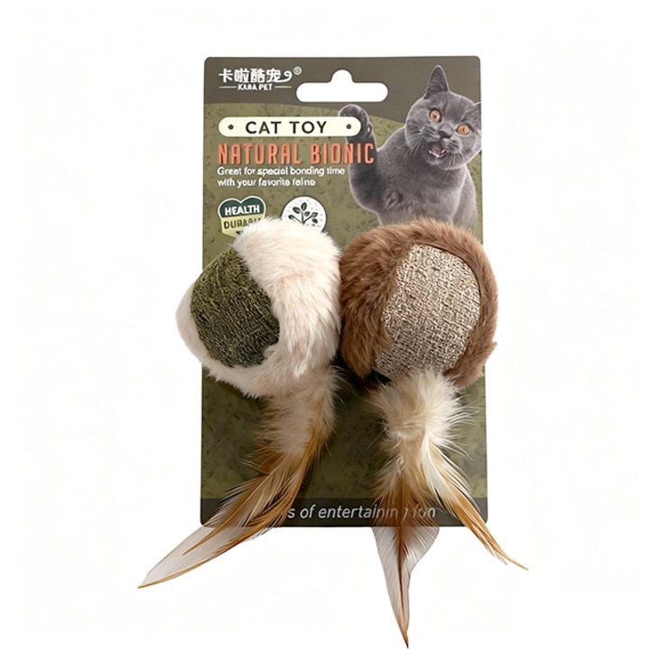 Macskamenta rágóka, Macskamentát tartalmaz, Ideális fogzáshoz, Fogtisztítás és tartós, 2 golyó