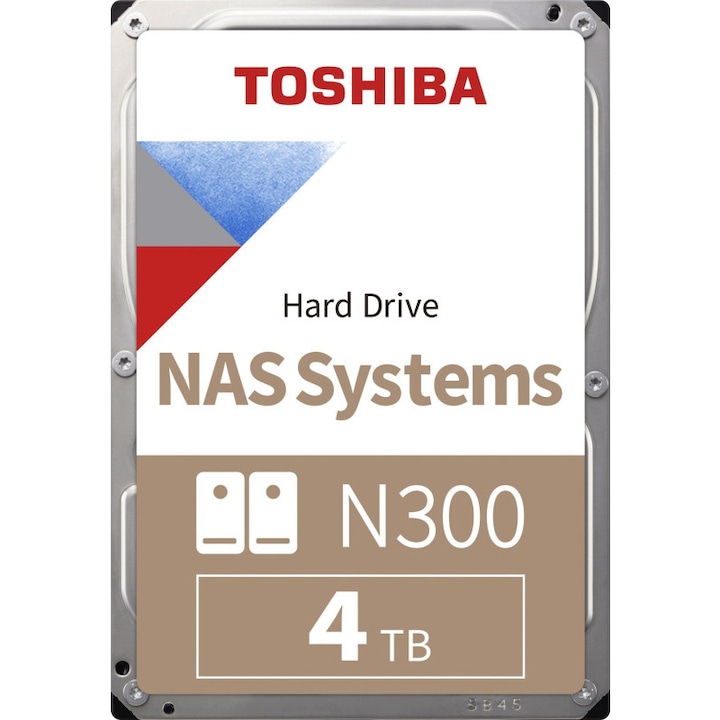 HDD NAS Toshiba N300, 3.5", 4TB, 7200RPM, 512MB, SATA 6Gb/s, bulk
