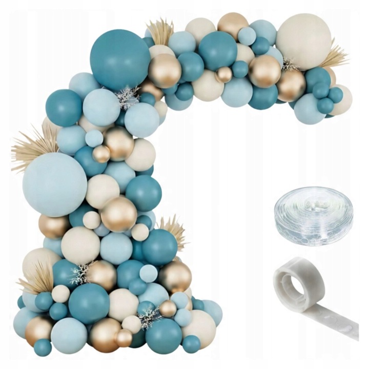 Set Girlanda Cu Baloane, Multicolor, 12x25x45 cm, Material Latex, Rezistenta Exceptionala, Libertate De Umplere, Numeroase Utilizari, 115 Bucati