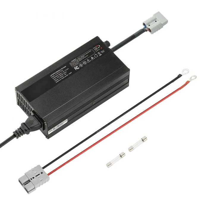 Зарядно устройство за литиева батерия, Модел 12V 10A, Интелигентно зареждане 14.6V, AC-DC, Тип LiFePO4