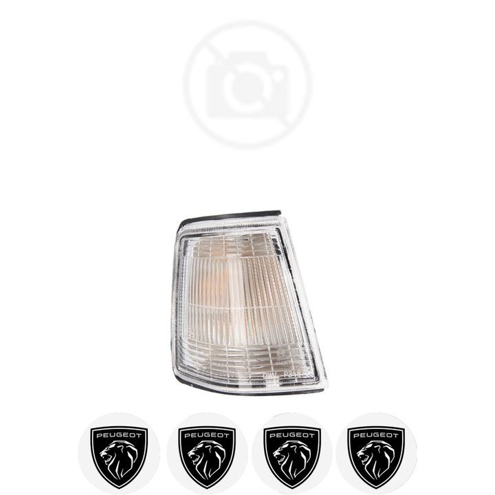 Semnalizator Fata Stanga PEUGEOT 205 din 1983-1998, Auto, Depo, 4 Stickere auto cu PEUGEOT