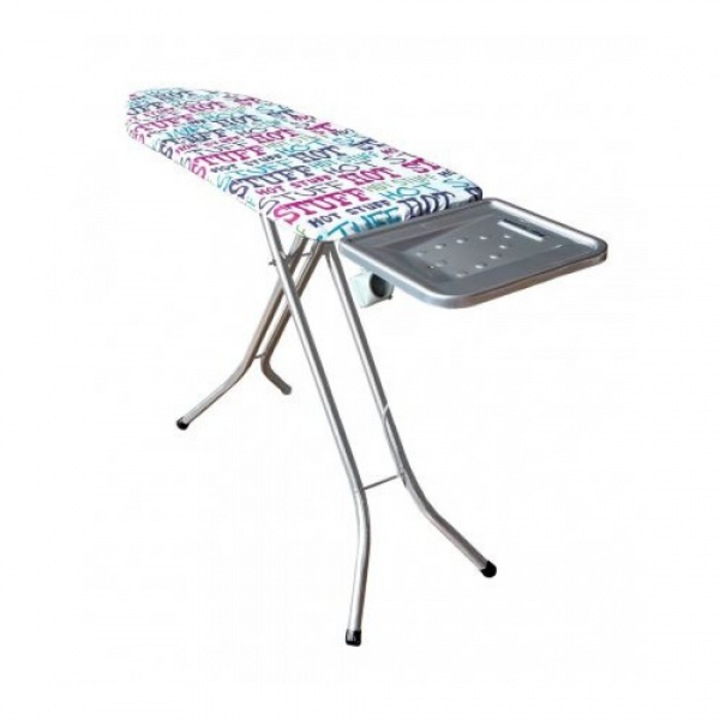 Masa de calcat, Zilan, multicolor, 112x37 cm, inaltime reglabila, husa din bumbac