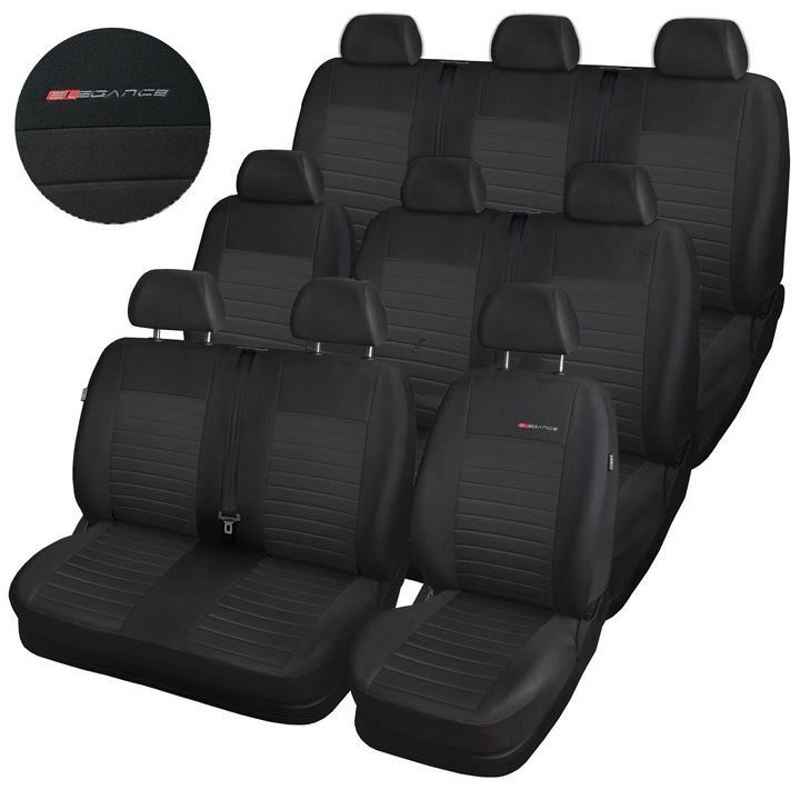 Autó üléshuzat garnitúra Opel Vivaro II, Renault Trafic III, 2014-2019, Elegance, P1-P4