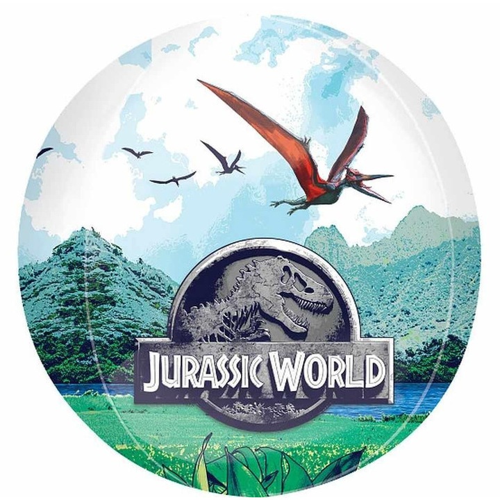 Комплект фолиев балон Джурасик свят, 38x40см, многоцветен