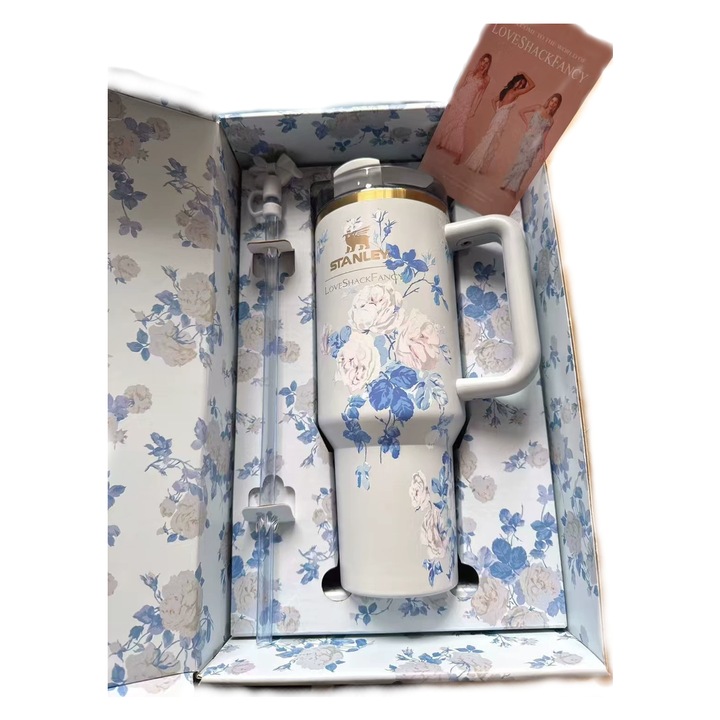 Комплект термос и чаша, Stanley, Орхидея, 1180мл