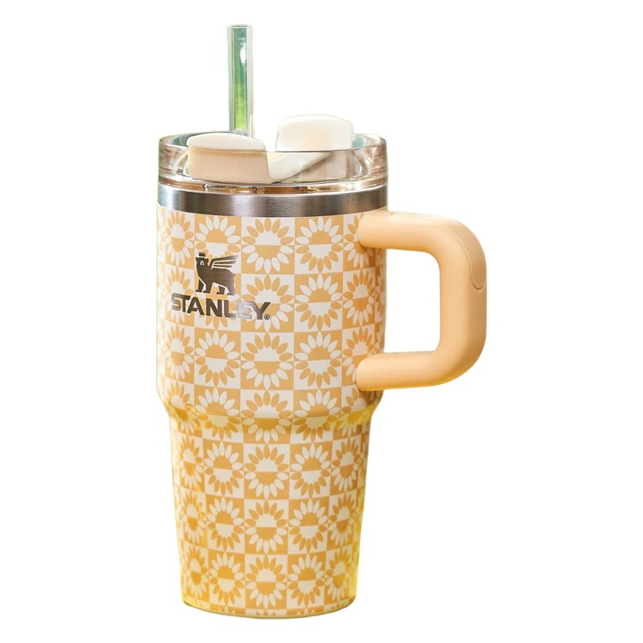 Термос Stanley, подаръчен комплект, слънчогледово жълт, 590мл