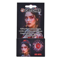 Lentile contact Halloween rosii diavol – efect dramatic pentru costume, utilizre 7 zile