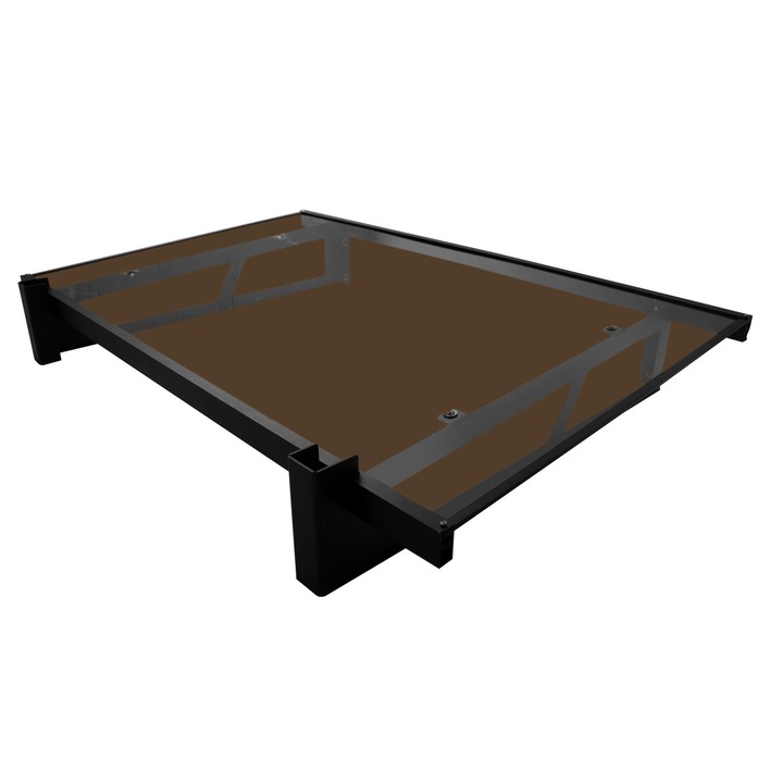 Copertina JAN PRO, MAPROFI, aluminiu, otel, negru bronz, 140x100cm, placi din Plexiglas