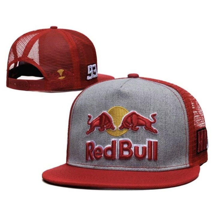 Шапка Red Bull, дишаща мрежеста шапка, червена, пролетно-летен модел