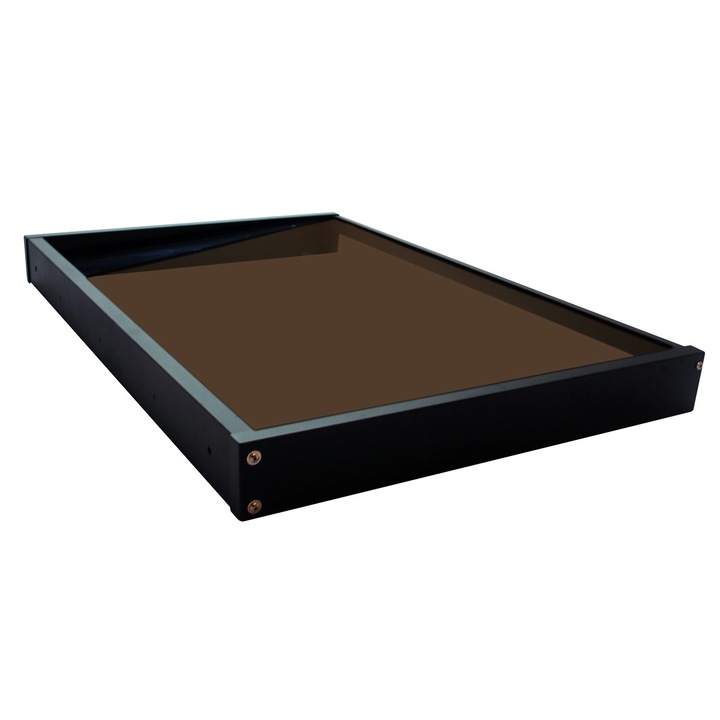 Copertina GIMI PRO, MAPROFI, Otel + Plexiglas, negru bronz, 115x80cm