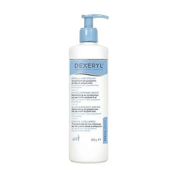 Crema emolienta Dexeryl, pentru piele uscata, hidrateaza si protejeaza, 500g