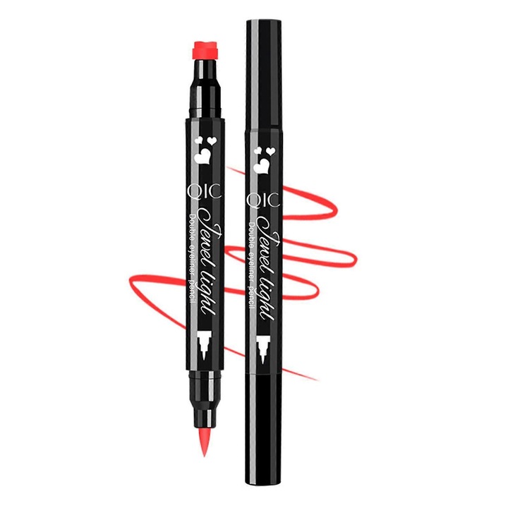 Eyeliner cu stampila, rezistent la apa, rosu