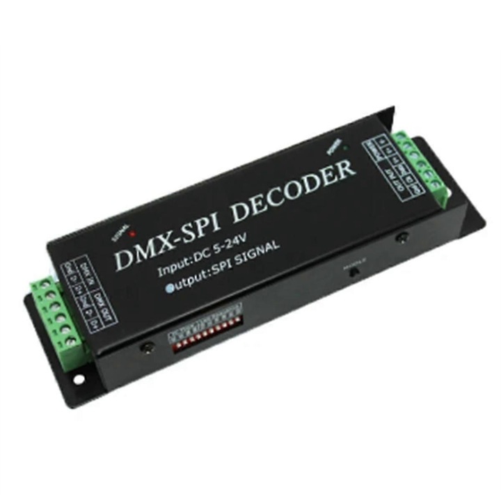 Controler LED DMX200, 10 modele, negru, DC5-24V