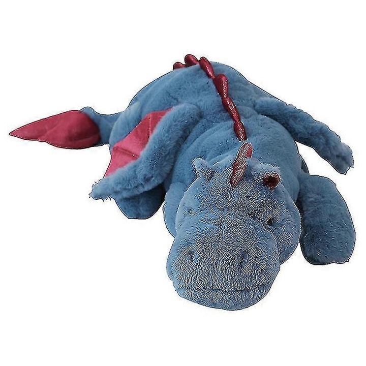 Dragon de plus, jucarie greutata, 90cm, albastru