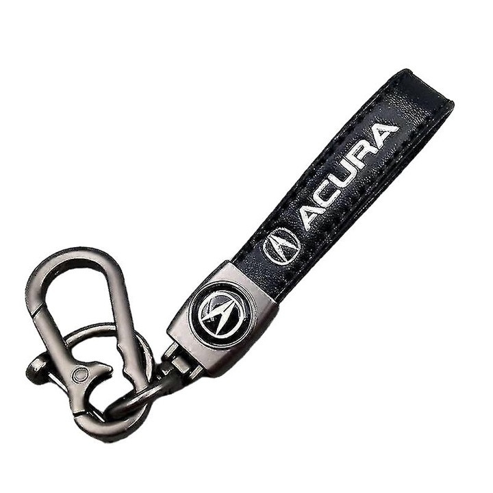 Univerzális cinkötvözet kulcstartó, 2 gyűrű, autó- és irodai kulcsokhoz, ezüst/fekete