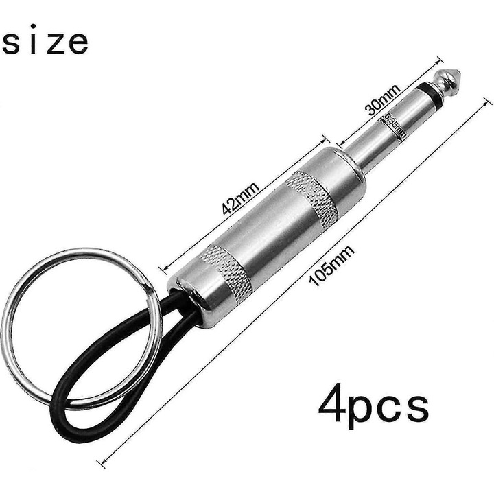 4 db dekoratív gitárkulcstartó készlet, többszínű, 2.0 JCM800