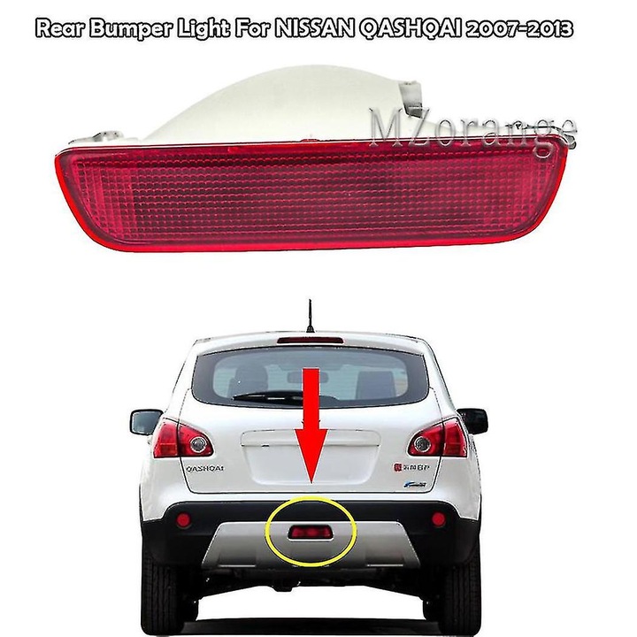 Lumini de semnalizare spate pentru Nissan Qashqai 2007-2013, rosii, 20.3cm, set