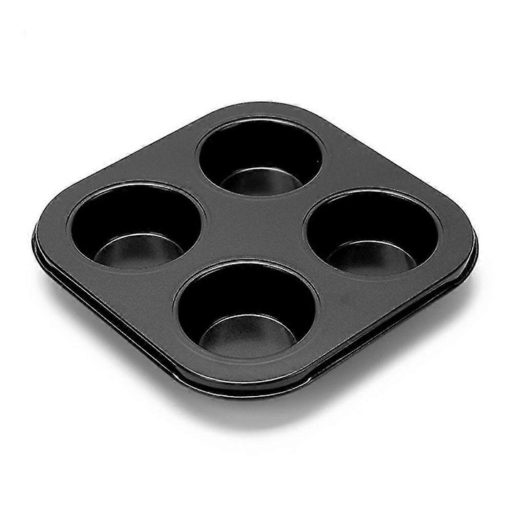 Tava copt mini muffins, neagra, set 1 buc, non-aderenta
