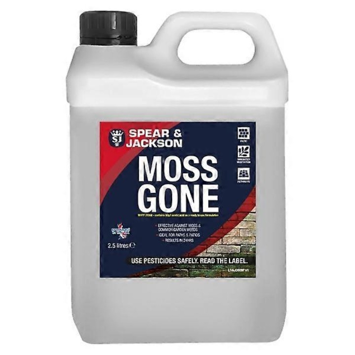 Moss Gone 2.5 L, pesticid pentru muschi, formulare gata de utilizare, 60g/l acid acetic, set cu pulverizator cu furtun lung