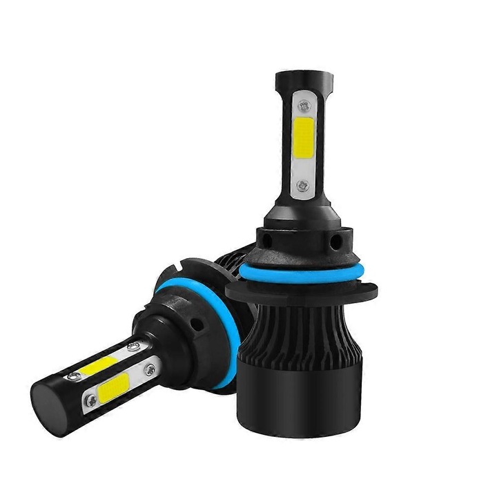 Set 2 Becuri LED S2 9004/HB1, 6000K, 25W, IP68, pentru Auto