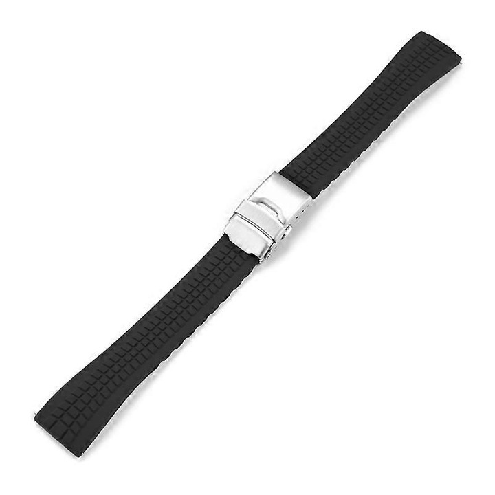 Curea de ceas 20mm, design taiat, 7 culori disponibile, lungime 210mm