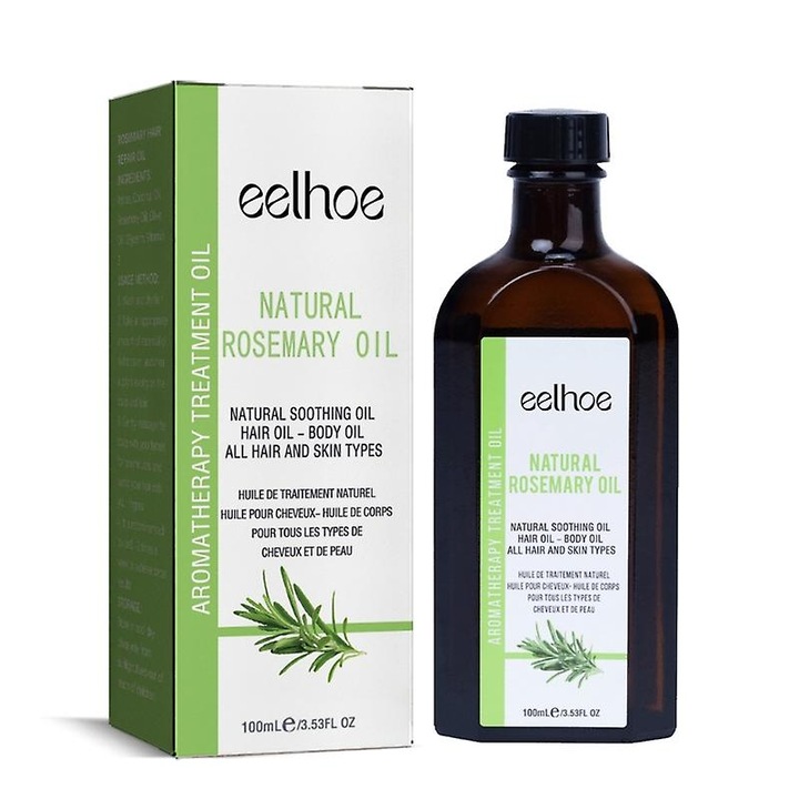 Ulei de par Rosemary, 100ml, pentru cresterea parului, reduce caderea parului, reparare varfuri despicate EELHOE