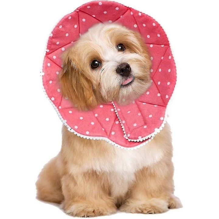 Guler postoperator confortabil pentru pisici si caini, robust, waterproof, usor de curatat, cu clips ajustabil